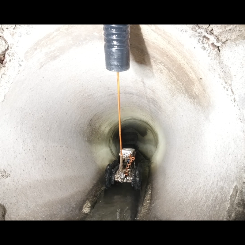 Robô S300 - Robô para inspeção visual de canos, dutos e locais industriais, inspeção de tubulação